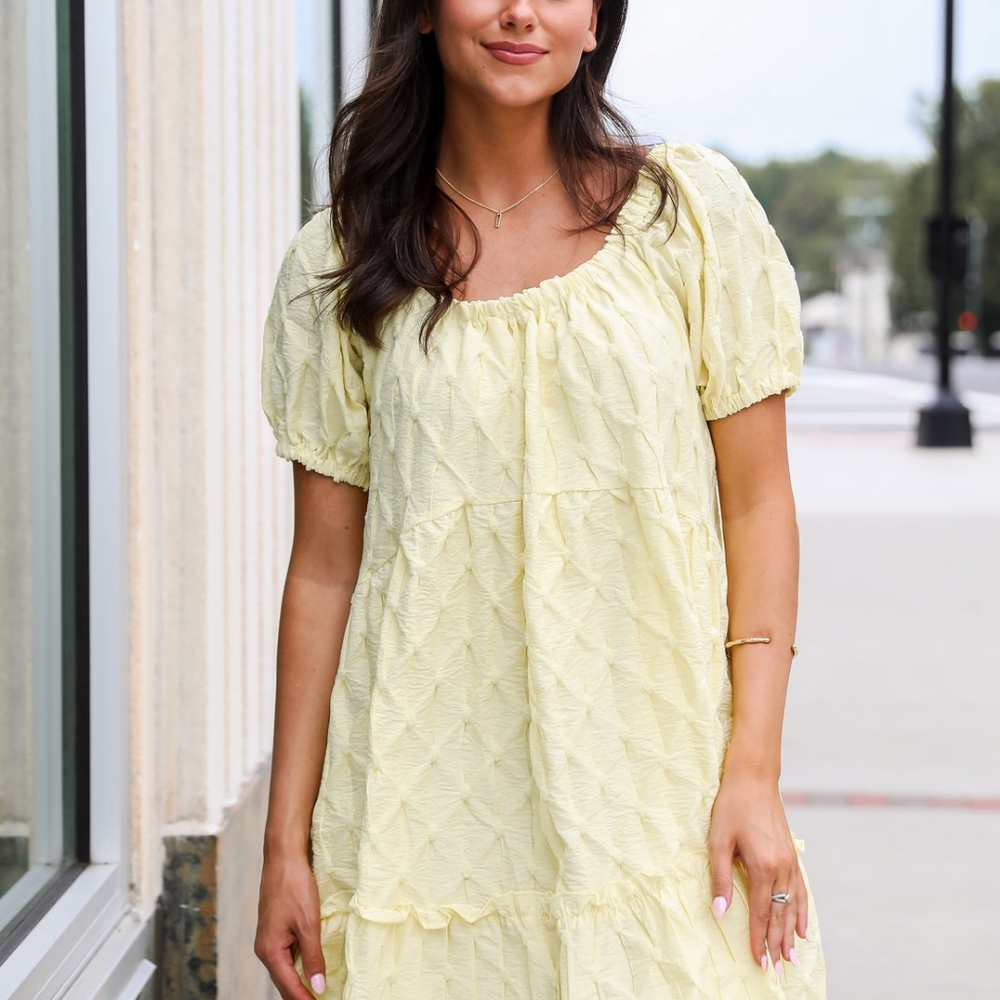 Yellow Baby Doll Dress - Picture 6 of 6